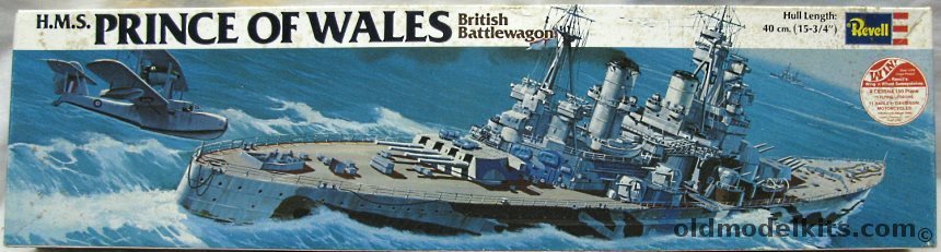 Revell 1/568 HMS Prince of Wales Battleship, H388 plastic model kit